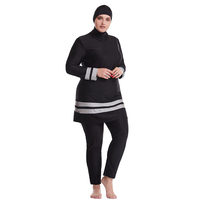 Nouveau Maillot de Bain Muslimah Imprimé Floral 3 Pièces Maillot de Bain Modeste Maillot de Bain Islamique Musulman