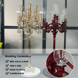 Bougeoirs en verre de conception d'usine LEDA, bougeoirs en cristal pour les banquets de mariage, les restaurants, la décoration de table pour la Saint-Valentin - Product Image 2