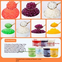Perles Éclatantes OEM Thumb Mango 3kg – Ingrédients Essentiels pour Thé au Lait – Kit Complet de Perles Éclatantes en Forme de Fer à Cheval pour la Préparation Commerciale de Thé au Lait
