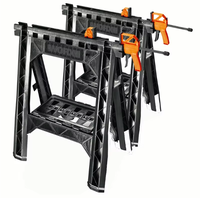 Table à outils multifonctionnelle WX051, table de travail mobile portable pour le travail du bois, table de scie, table pliante