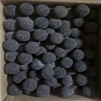 Pierres de lave noires naturelles roulées en vrac, soigneusement sélectionnées, pour foyer, sauna, aromathérapie, barbecue, et plantes d'intérieur