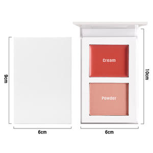 Crème végétalienne fard à joues maquillage haute Pigment imperméable à l'eau en gros 2 en 1 personnalisé Joue <span class=keywords><strong>Blush</strong></span> Palette - Product Image 2