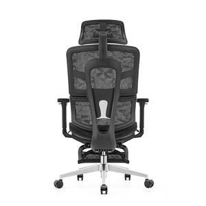Pro Ergonomic Nylon Full Mesh Fabric Executive <b>Office</b> <b>Chair</b> Swivel Modern Racing Style <b>Gaming</b> <b>Chair</b> with Footrest - Product Image 6