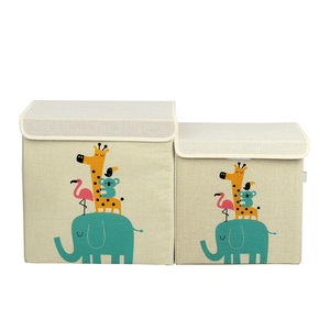 Fabric Covered Cardboard Storage Box Home Storage and Organization foldable laundry basket household