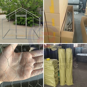 Toptan Galvanizli Metal Tavuk Kümesi Büyük Tavuk Kümesi Evi Üçgen Çatılı - Product Image 5