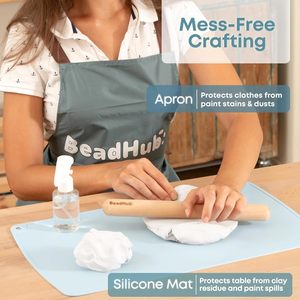 Kit de Arcilla para Cerámica de Secado al Aire Personalizable, Arcilla Natural Resistente a las Grietas <span class=keywords><strong>que</strong></span> se Endurece al Aire, Juego de Manualidades de Arte Hechas a Mano - Product Image 4