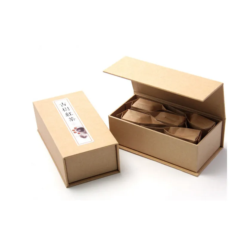 China Manufacturer Recyclable High Quality Brown Kraft Book Shape Packaging Rigid Cardboard Boxes With Foam Insert