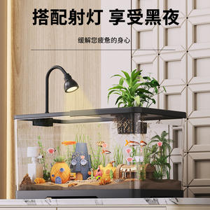 อุปกรณ์กรองตู้ปลา Lida 725 ตะกร้าแขวนตู้ปลาขนาดเล็ก ตู้ปลาพลาสติกทรงไม่สมมาตรสำหรับตั้งโต๊ะ ตู้ปลาทอง เป็นมิตรกับสิ่งแวดล้อม - Product Image 4