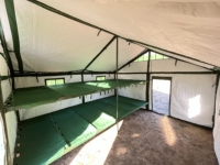 Tente de camping en toile de coton pour 12 personnes, quatre saisons, imperméable, avec lit, pour utilisation en extérieur