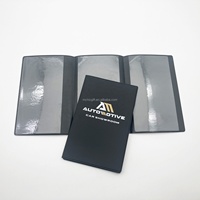 Carpetas personalizadas con LOGO 3 Folder Folding Auto License Paper Portadocumentos para vehículos