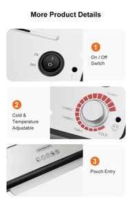 Laminateur commercial <span class=keywords><strong>A4</strong></span> à 4 rouleaux chaud/froid Dowell DWL-4BF, ignifuge, le mieux noté en usine - Product Image 2