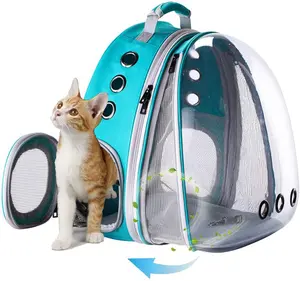 2022新しいデザイン卸売ペットキャリアデラックス拡張可能な犬猫ペット旅行バックパックポータブル屋外キャリーバッグ