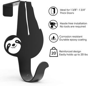 Modern Design Living Room Decoration Black <strong>Monkey</strong> Carbon Steel Metal Latch Kits Storage Metal <strong>Hook</strong> - Product Image 5