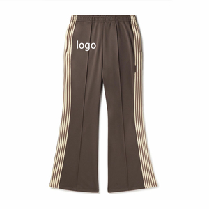 Pantalons de survêtement amples et larges en gros, poids lourd, couleur personnalisée, logo imprimé, pantalons de survêtement évasés empilés pour hommes - Product Image 2