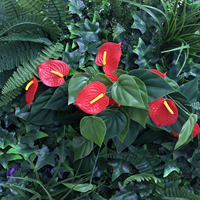100*100cm gros extérieur plante tropicale mur plante artificielle feuilles panneau pour la décoration de la maison articles