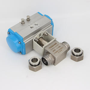 Válvula de Bola Soldada Neumática de Alta Presión de Acero Inoxidable 304 Q661F-16P, Rosca Interna, Doble Acción, Válvula de Cierre - Product Image 2