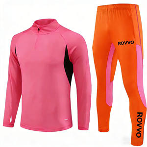 Halb-Reißverschluss Fußball-Trainingsanzug Fußball-Trainingsjacke Trikot 100% Polyester Schneller OEM-Service - Product Image 1