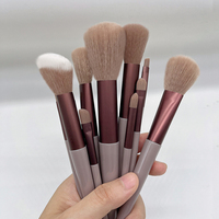 Pinceaux de maquillage complets JLY à poils doux et moelleux pour fond de teint, anticernes, fard à paupières, poudre fixante