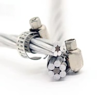 Cable Aéreo de Aluminio ACSR 1/0AWG Raven de Buena Calidad, con Aislamiento Desnudo, Voltaje Nominal de 20kV