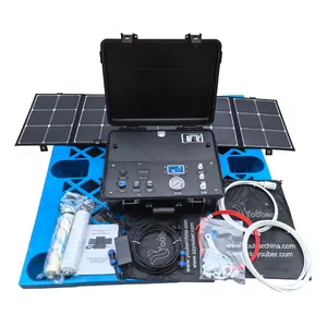 25L/H Außenwasser-Notfall-Wasserreiniger tragbarer Solar-Wasserfilter Koffer RO-Maschine Außenwasserfilter Solarstromsystem