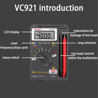 ZOYI ZT-921 Multimeter Saku Portabel 4-Digit 600V untuk Penggunaan Industri dan Rumah Tangga 4000 Penghitungan Presisi Tinggi Rentang Otomatis