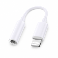 Adaptateur audio USB certifié CE, prix d'usine, vente flash, câble adaptateur 8 broches vers 3,5 mm femelle pour iPhone et écouteurs