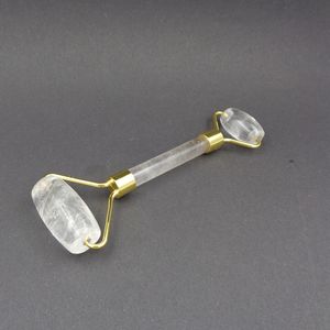 Rodillo de Jade de cristal de cuarzo natural, herramienta de masaje facial para curación y piedra curativa de cuarzo de cristal, aplicación facial - Product Image 5