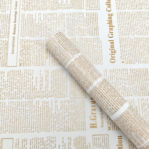 Papel de Envolver para Flores, Papel Periódico Inglés, Materiales de Embalaje Florales, Papel Coreano, Ramo de Rosas, Caja de Regalo, Caja de Flores, Corona - Product Image 3