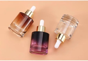 Nuovo Design PrettyCare flacone contagocce in vetro trasparente ambrato da 30ml con tappi dorati per oli essenziali collirio - Product Image 6