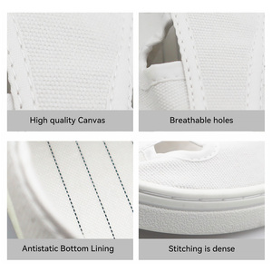 أحذية صناعية خفيفة الوزن مضادة للكهرباء الساكنة من القماش والبولي فينيل كلوريد، ذات أربعة فتحات، قابلة لإعادة الاستخدام، مناسبة لجميع الفصول - Product Image 3