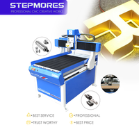 Durable 3 ejes CNC 6090 fresadora aluminio madera acrílico CNC máquina enrutadora de corte