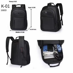Custom Logo Geometric Laptop <b>Backpack</b> Unisex Large Capacity Oxford Waterproof Anti-Theft with USB Fashion School Daily Use - Product Image 2