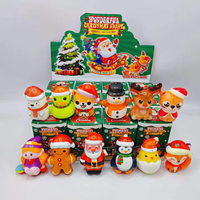 Nouveauté : Calendrier de l'Avent 24 Jours Thème Père Noël – Boîte Mystère Douce et Moelleuse en Forme de Dumpling, Jouets Anti-Stress Fidget