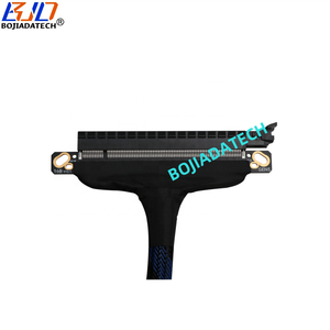 180 derece PCI-E 5.0 16X X16 <span class=keywords><strong>GPU</strong></span> yükseltici kablo GEN5 0.3M 0.4M 0.5M 06M RTX5090 RX9070XT A100 H100 AI sunucu grafik kartı - Product Image 3