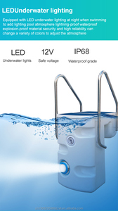 <span class=keywords><strong>Filtre</strong></span> de <span class=keywords><strong>piscine</strong></span> intégré mural, système de filtration à faible bruit, anti-corrosion, pour <span class=keywords><strong>piscine</strong></span> domestique, hôtel, spa - Product Image 5