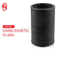Filtre composite HEPA au charbon actif de remplacement compatible avec le purificateur d'air Midea KJ400G-RX400pro FC-40Z4, pièces détachées
