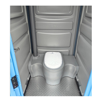 Toilette mobile durable Waltor H9-C1 en PEHD, toilette portable moderne, pliable, écologique, garantie 3 ans, chantier de construction portable