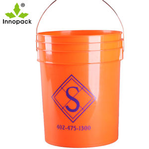 Promotion de gros seau à peinture en plastique 16L avec poignée bec verseur d'huile à motif rond pour l'eau et l'essence - Product Image 3