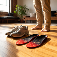 Semelles orthopédiques pour fasciite plantaire pour hommes et femmes, inserts orthopédiques à soutien de la voûte plantaire pour pieds plats, bottes de travail, absorption des chocs