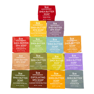Nhãn Hiệu Riêng 15 Thanh Có Hương Vị Khác Nhau Hữu Cơ Làm Sạch Sâu Exfoaliating Và Shea Butter Spa Xà Phòng - Product Image 1