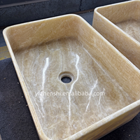 Lavabo de salle de bain en onyx jade naturel blanc, jaune et vert de qualité supérieure pour hôtel, maison et intérieur