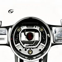 Volant en cuir perforé et fibre de carbone pour Mercedes (anciens modèles) – Amélioration pour les nouveaux W204, W205, W211, W212, W222, W213, W218, W219, AMG GT