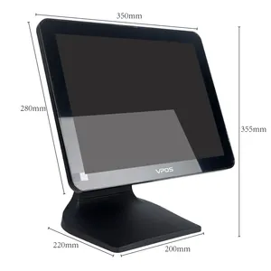 Factory Direct Point Of Sale Pos System Cash Register Terminal 15 Inch Touch Screen Square Monitor Supplier