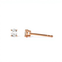 Boucles d'oreilles en or massif 14 carats avec diamants de laboratoire certifiés IGI GIA, clous d'oreilles de mariage, ensemble de bijoux fins et élégants, ovales