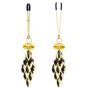 SM Nippel ring Flirten 1 Paar Feder Metall glocken Nippel klemmen Necken Feder BDSM Nippel bestrafen BDSM Mädchen Exotisches Zubehör - Product Image 6