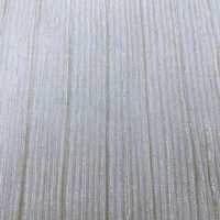 Fabricant de textiles sur mesure, tissu plissé froissé 100% polyester Lurex, tissu en maille froissée pour robes de filles