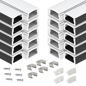 Profilés extrudés en aluminium pour surface, flexible led, avec couvercle pc, revêtement aluminium perfil de aluminio para luz led - Product Image 1