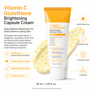 <span class=keywords><strong>Crema</strong></span> Facial Aclarante con Glutatión, Ácido Ferúlico, Péptidos, Niacinamida y Vitamina C para un Tono de Piel Uniforme y el Cuidado de las Manchas Oscuras - Product Image 2