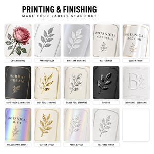 Etiquetas Personalizadas de <span class=keywords><strong>Papel</strong></span> de Arte para Botellas de Aceite Esencial, Resistentes al Aceite, Troqueladas, con Lámina Dorada, de Lujo, en Cualquier Tamaño, Brillantes, de Fábrica - Product Image 4