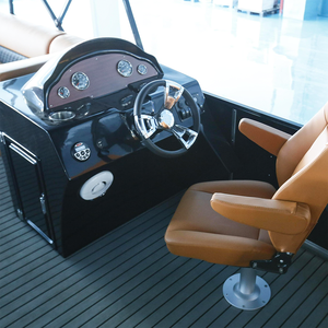 Bote Pontón Deportivo de Lujo Kinocean de 25 pies, Bote de Recreo de Aluminio, Bote Pontón Familiar para Fiestas con Motor para Uso <span class=keywords><strong>en</strong></span> Lagos y <span class=keywords><strong>Mar</strong></span> - Product Image 6